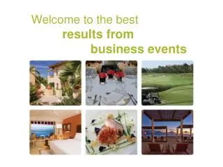 Welcome to the best results from 					 business events