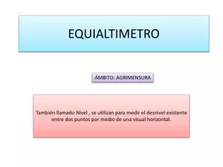 equialtimetro