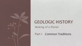 Geologic History