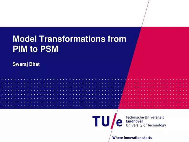 model transformations from pim to psm