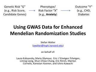 Using GWAS Data for Enhanced Mendelian Randomization Studies