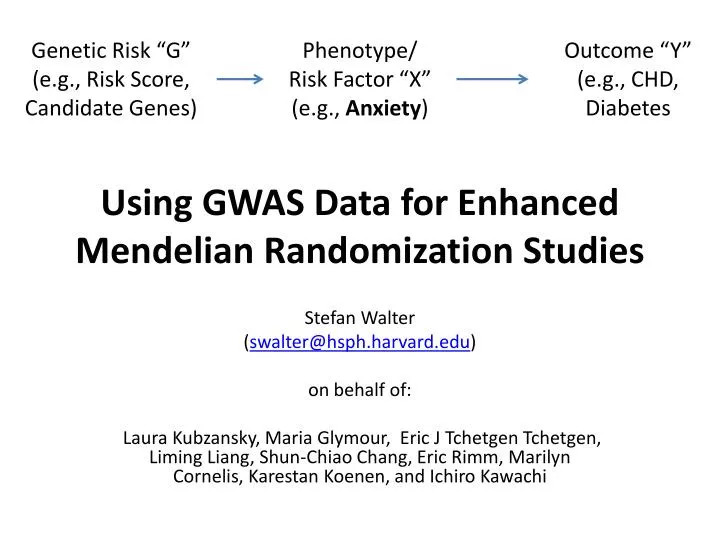using gwas data for enhanced mendelian randomization studies