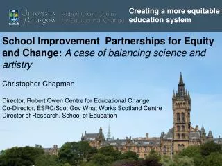 School Improvement Partnerships for Equity and Change: A case of balancing science and artistry