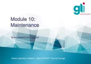 Module 10: Maintenance