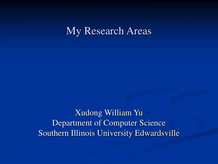 my research areas