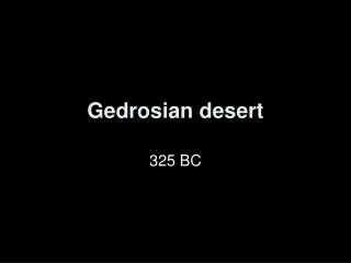 Gedrosian desert