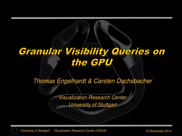 granular visibility queries on the gpu