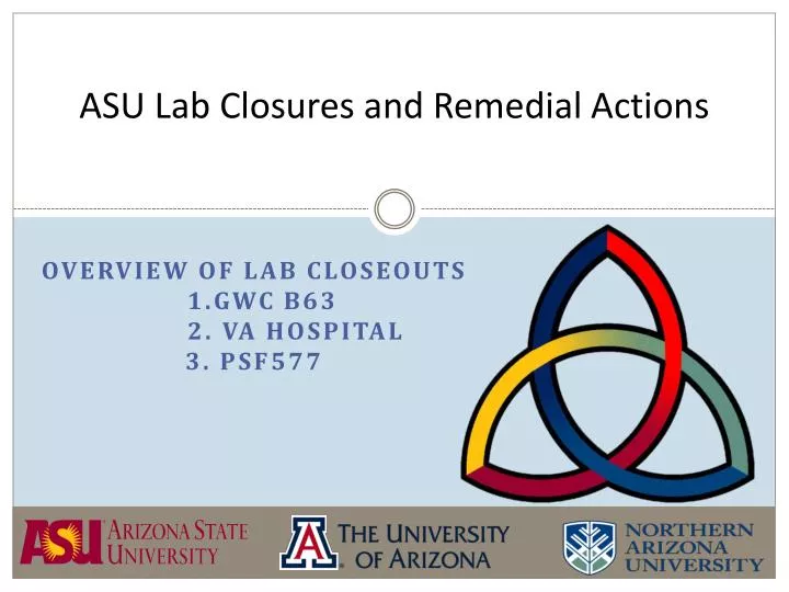asu lab closures and remedial actions
