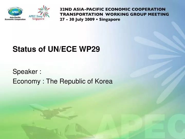 status of un ece wp29