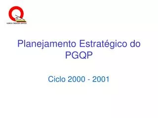 planejamento estrat gico do pgqp