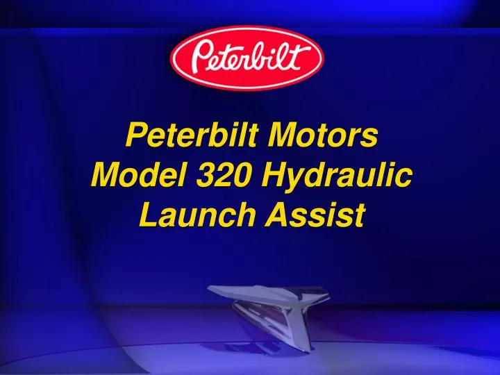 peterbilt motors model 320 hydraulic launch assist