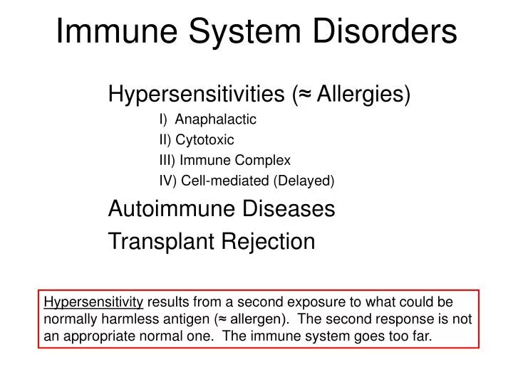immune system disorders