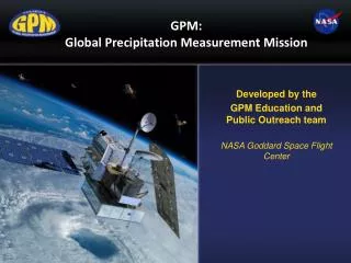 GPM: Global Precipitation Measurement Mission
