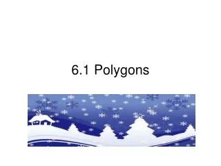 6.1 Polygons