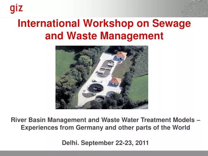 international workshop on sewage and waste management