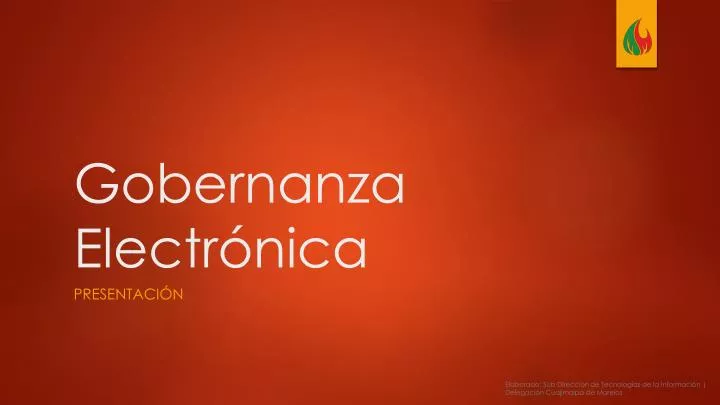 gobernanza electr nica