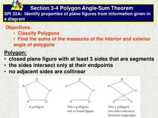 Objectives: Classify Polygons