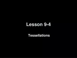 Lesson 9-4