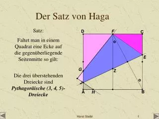der satz von haga