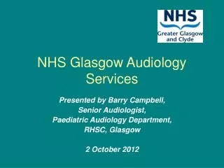 NHS Glasgow Audiology Services