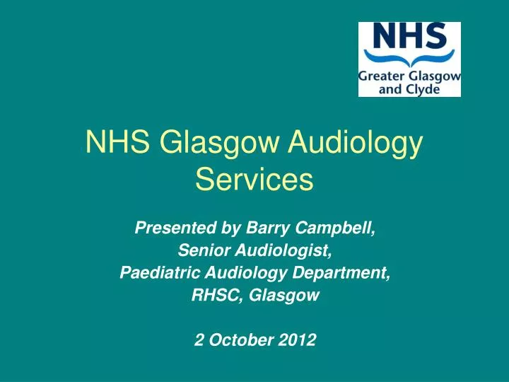 nhs glasgow audiology services