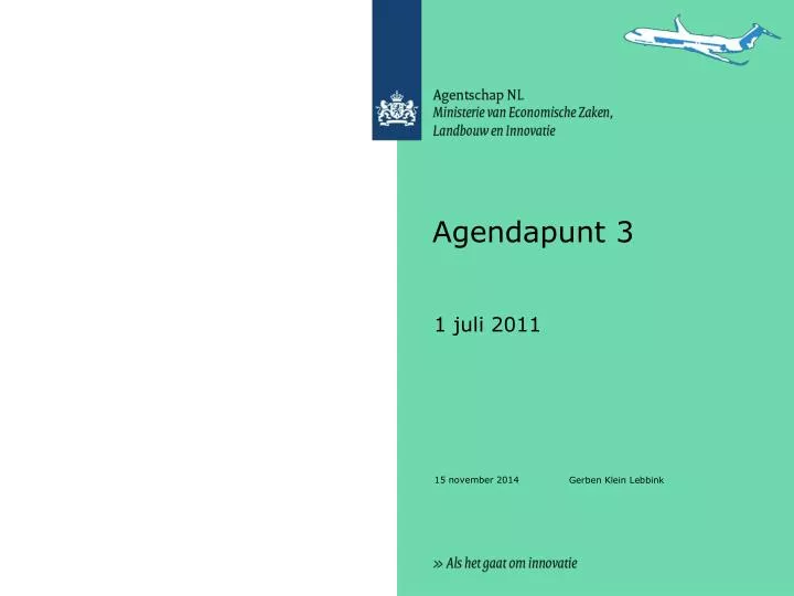 agendapunt 3