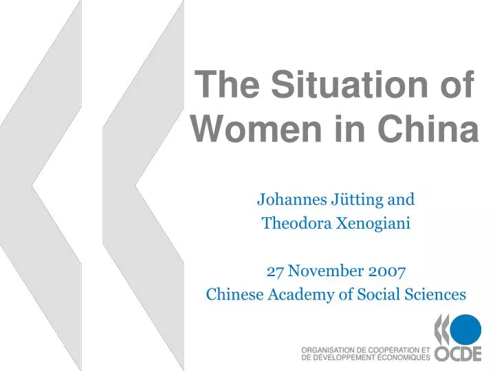 the situation of women in china