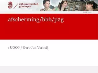 afscherming bbb p2g