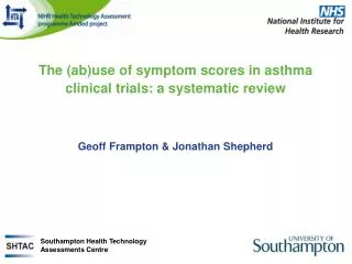 The (ab)use of symptom scores in asthma clinical trials: a systematic review