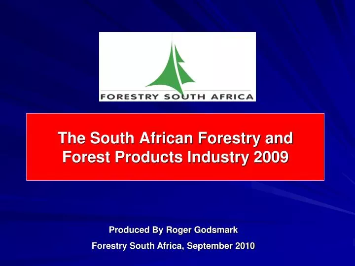 the south african forestry and forest products industry 2009