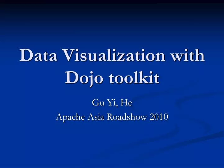data visualization with dojo toolkit