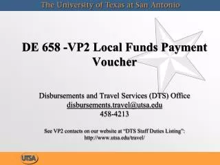 VP2 Local Funds Payment Voucher