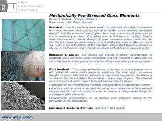 Mechanically Pre-Stressed Glass Elements