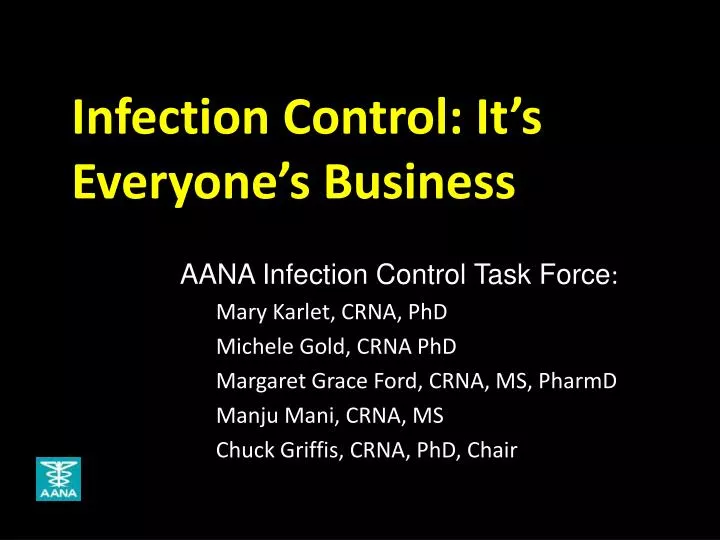 infection control it s everyone s business