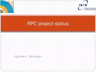 RPC project status
