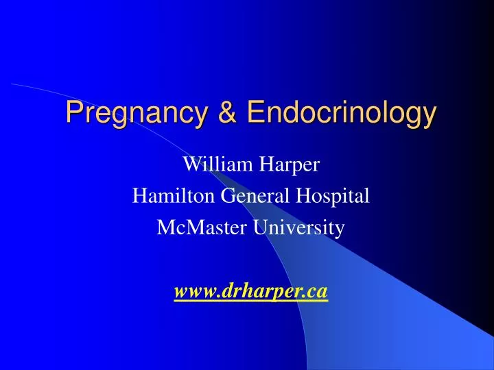 pregnancy endocrinology