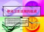 职业卫生法规的组成 - slide 1