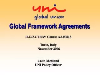 Global Framework Agreements