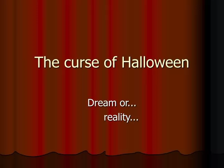 the curse of halloween