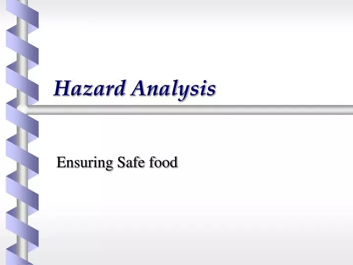 hazard analysis