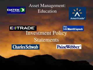 Asset Management: Education