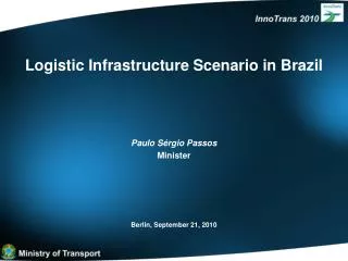 Logistic Infrastructure Scenario in Brazil