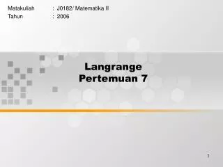 langrange pertemuan 7