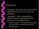 Transgenic - slide 1