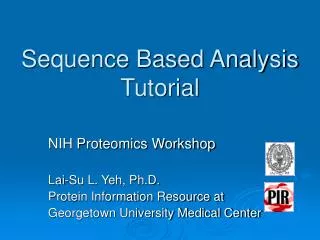 Sequence Based Analysis Tutorial