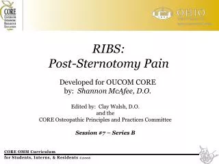 RIBS: Post-Sternotomy Pain