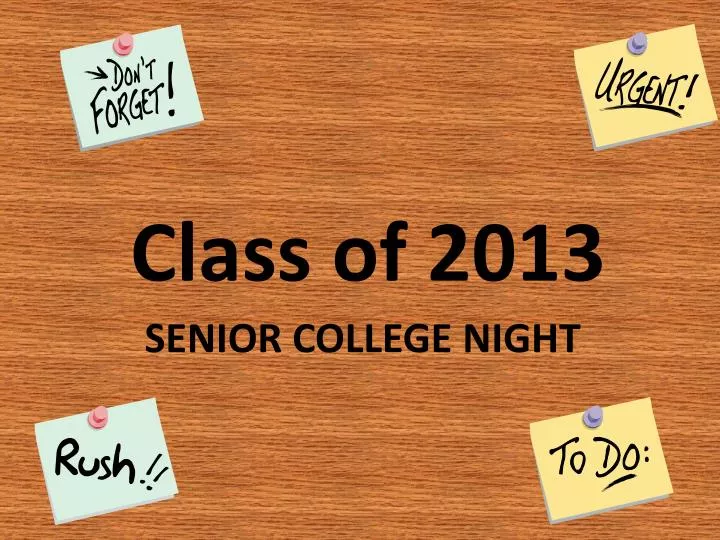 senior college night