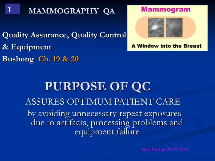 mammography qa