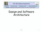 Design and Software Architecture - slide 1