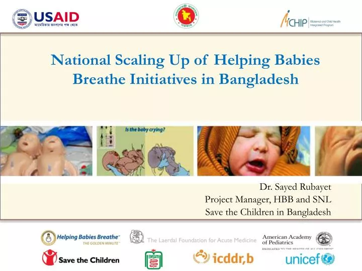 dr sayed rubayet project manager hbb and snl save the children in bangladesh